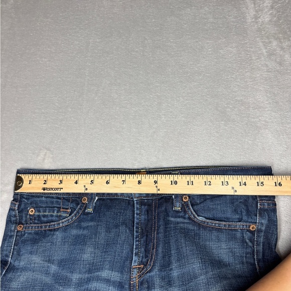 7 For All Mankind Bootcut Vintage Y2K Style 100% Cotton Denim Blue Jeans 29 - Picture 8 of 16